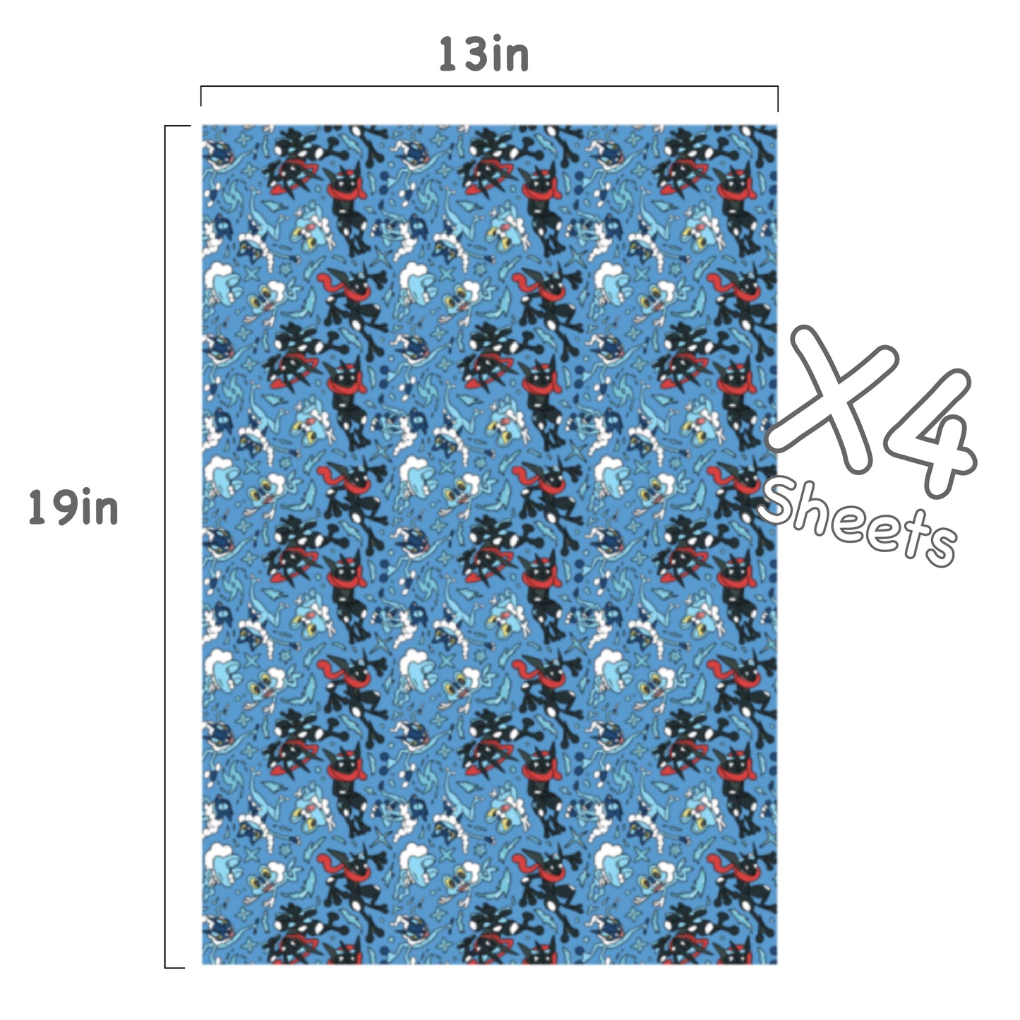 Greninja Wrapping Paper Sheets