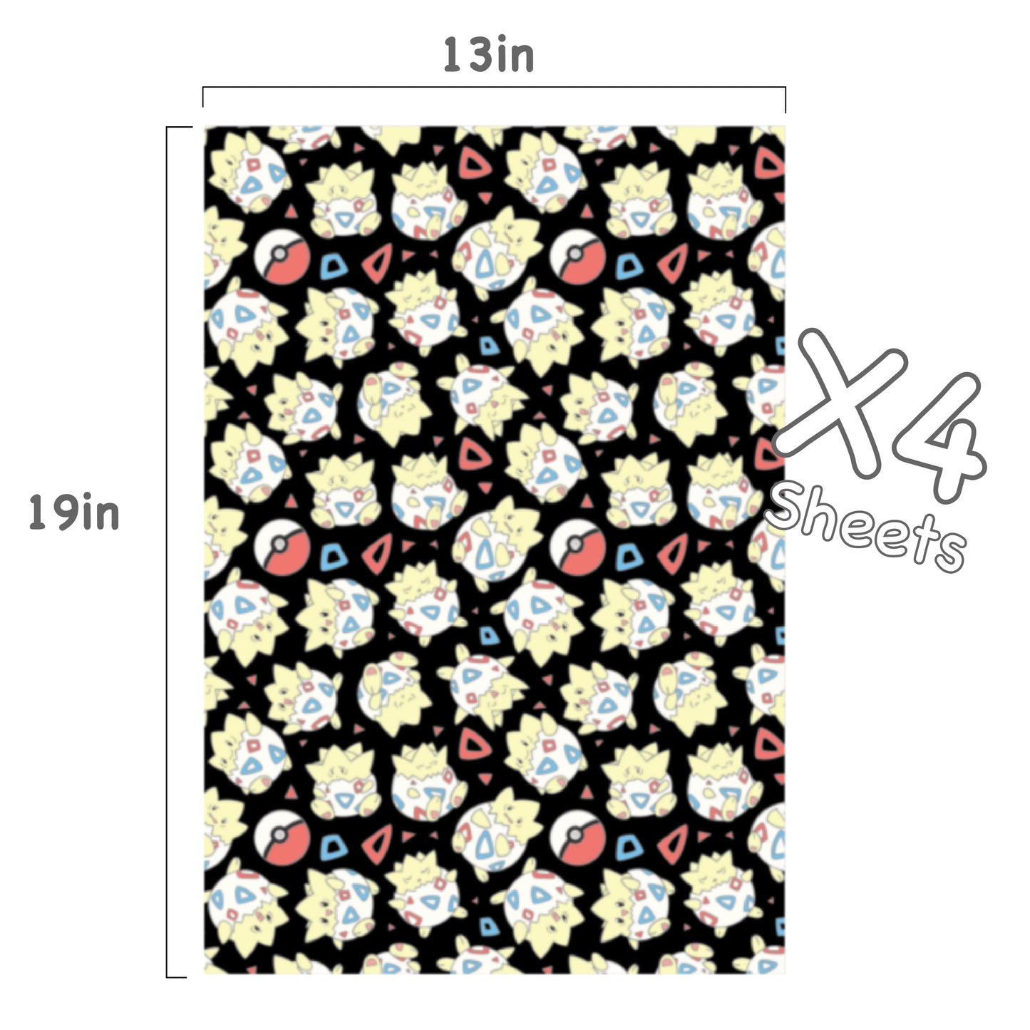 Togepi Wrapping Paper Sheets