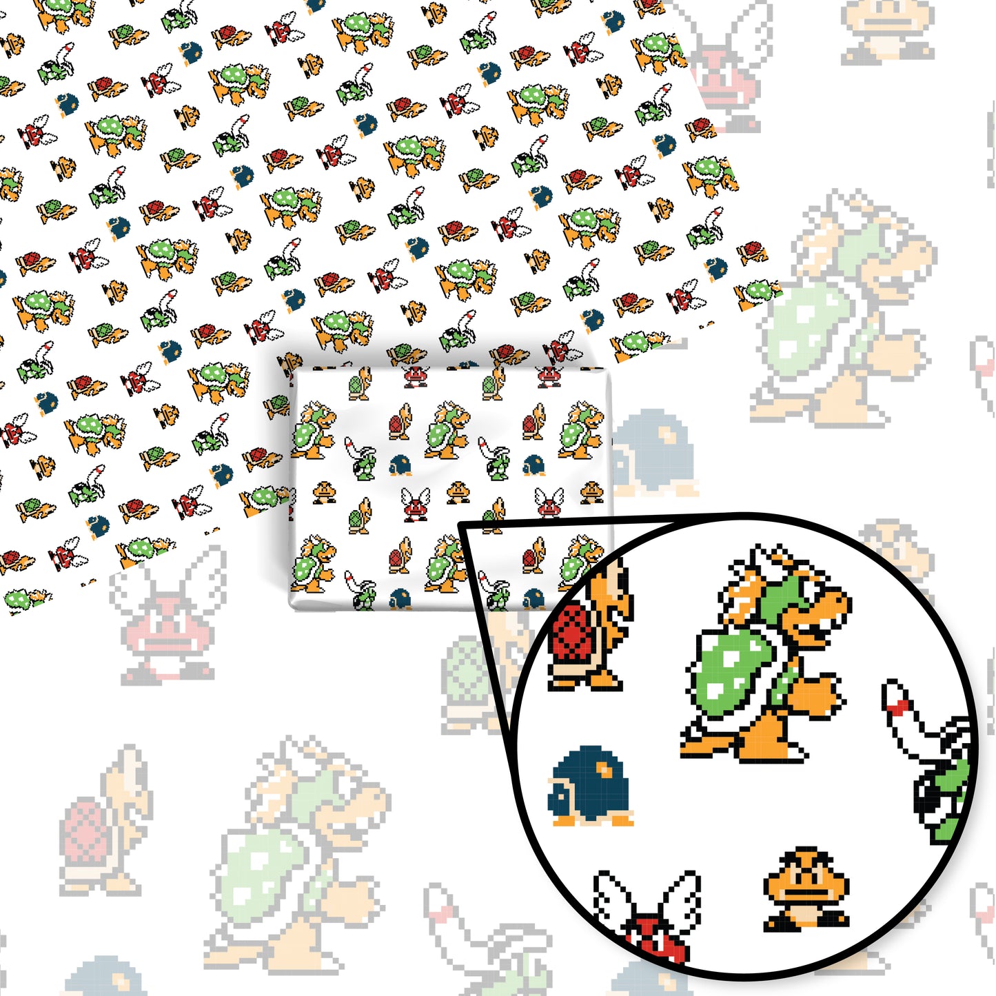 Bowser Wrapping Paper Sheets