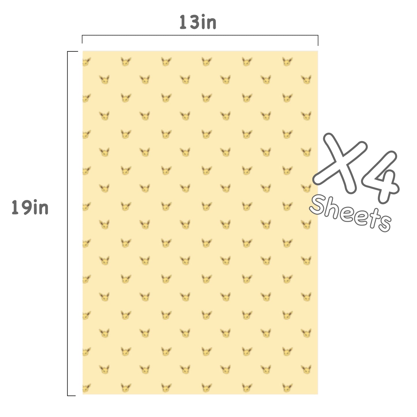 Jolteon Wrapping Paper Sheets