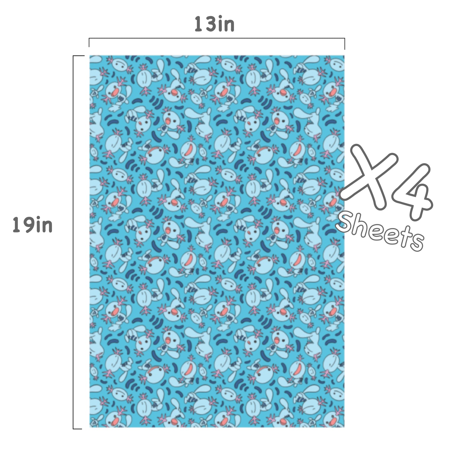 Wooper Wrapping Paper Sheets