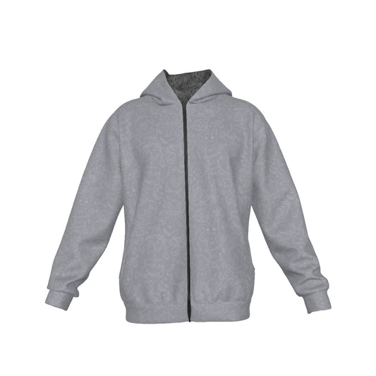 Ghost (Grey) Pattern Hoodie