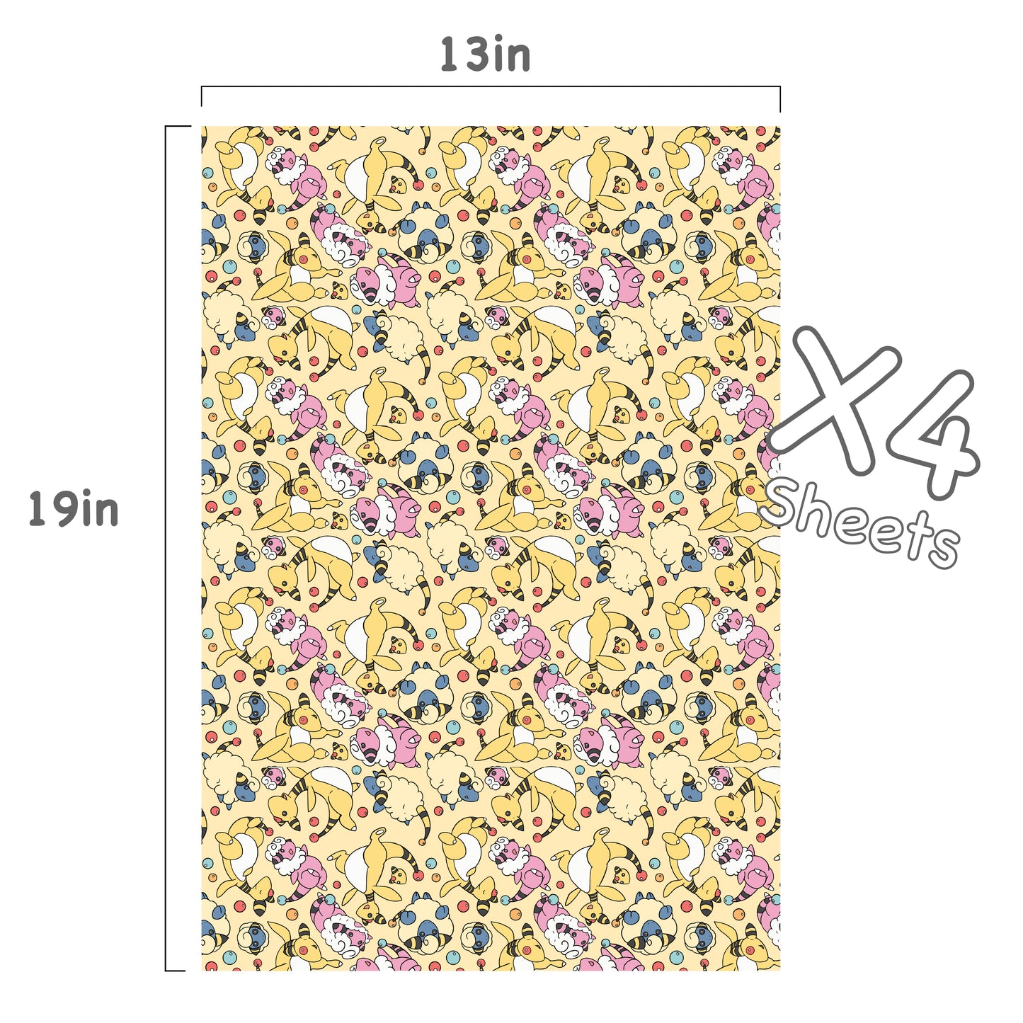 Ampharos Wrapping Paper Sheets