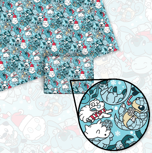 Winter Pattern Wrapping Paper Sheets