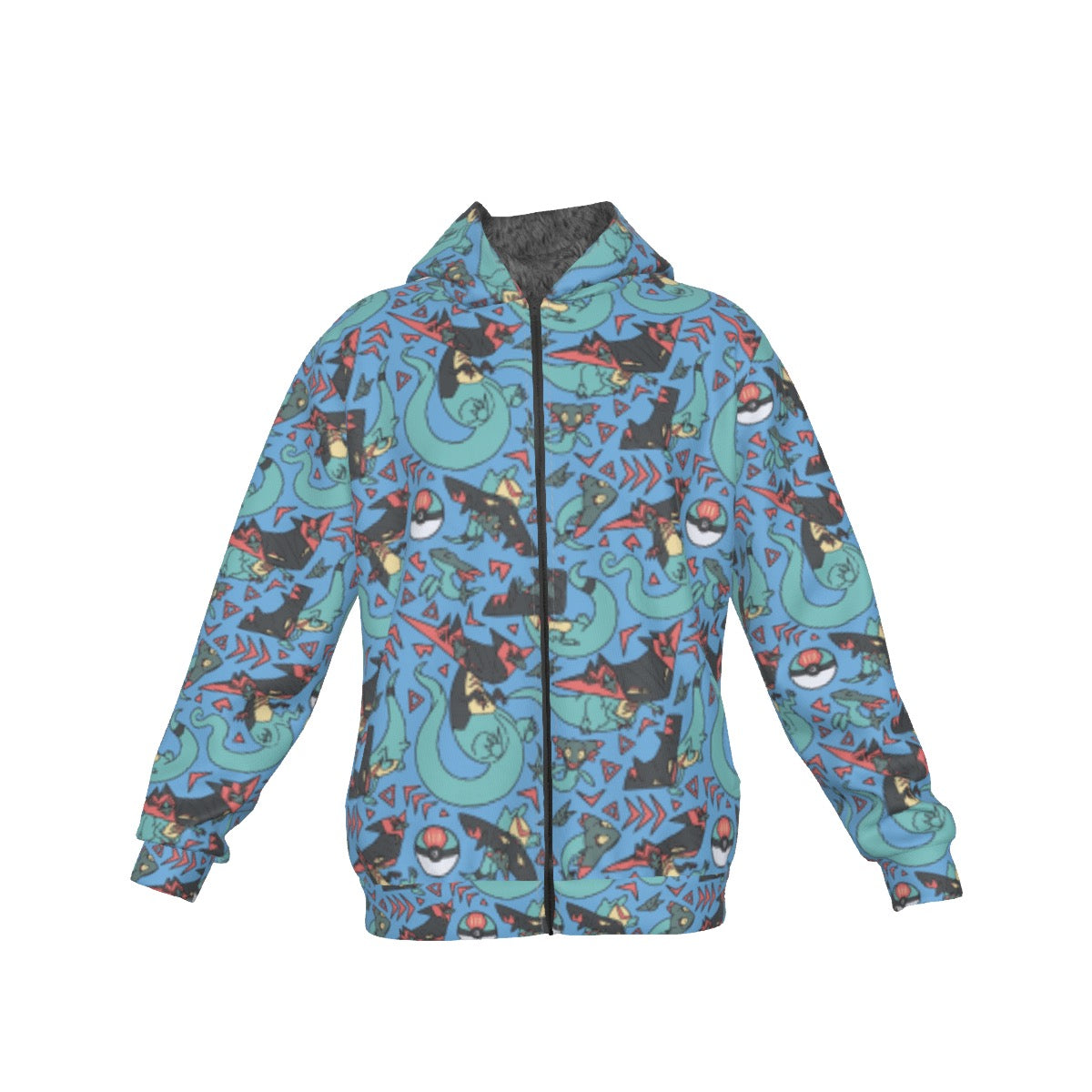 All-Over Print Men's Sherpa Fleece Zip Up Hoodie – QualityPatch