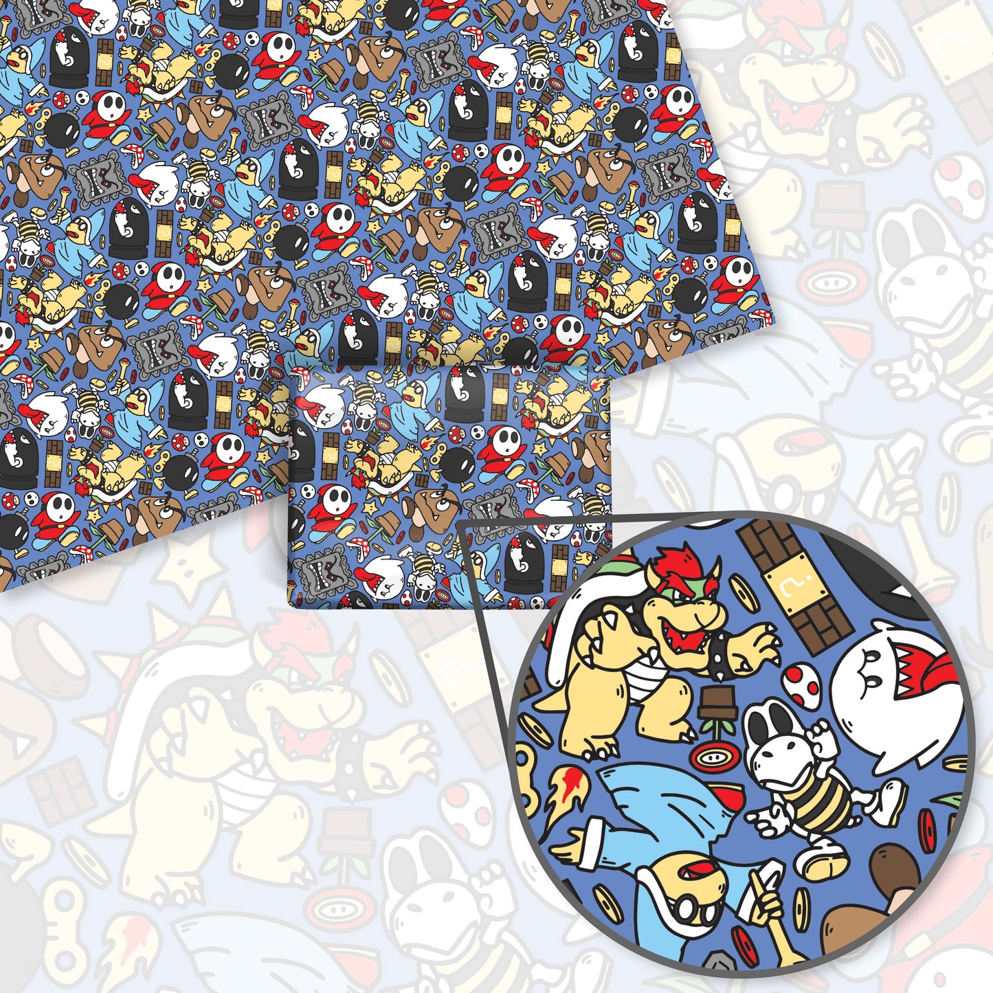 Bowser Wrapping Paper Sheets