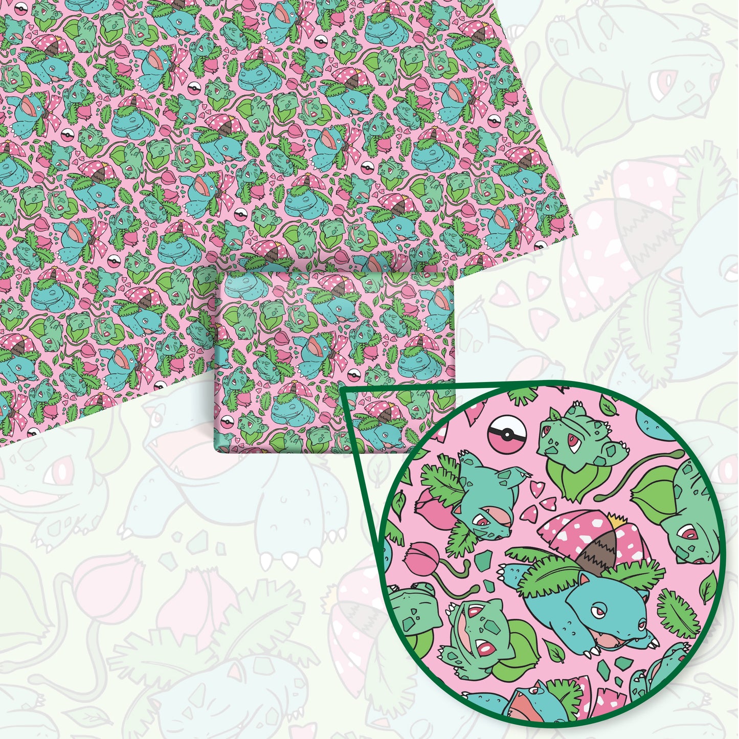 Bulbasaur Evolution Wrapping Paper Sheets