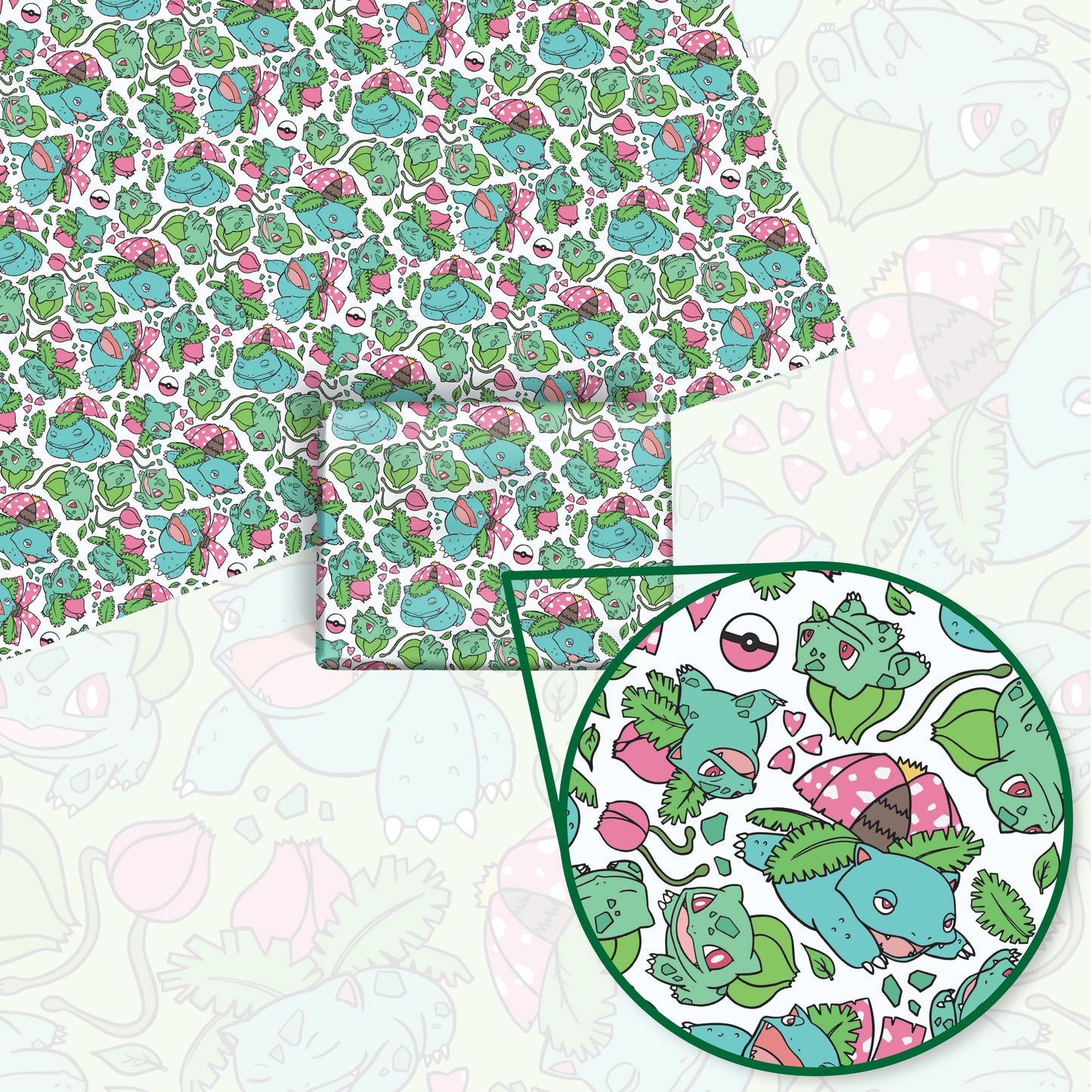 Bulbasaur Evolution Wrapping Paper Sheets
