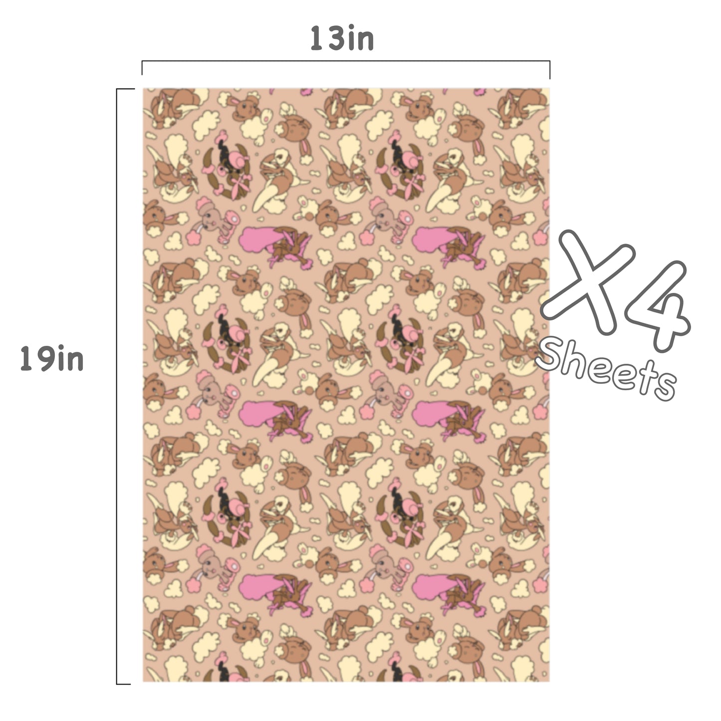 Lopunny Wrapping Paper Sheets