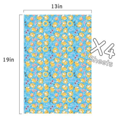 Psyduck Wrapping Paper Sheets