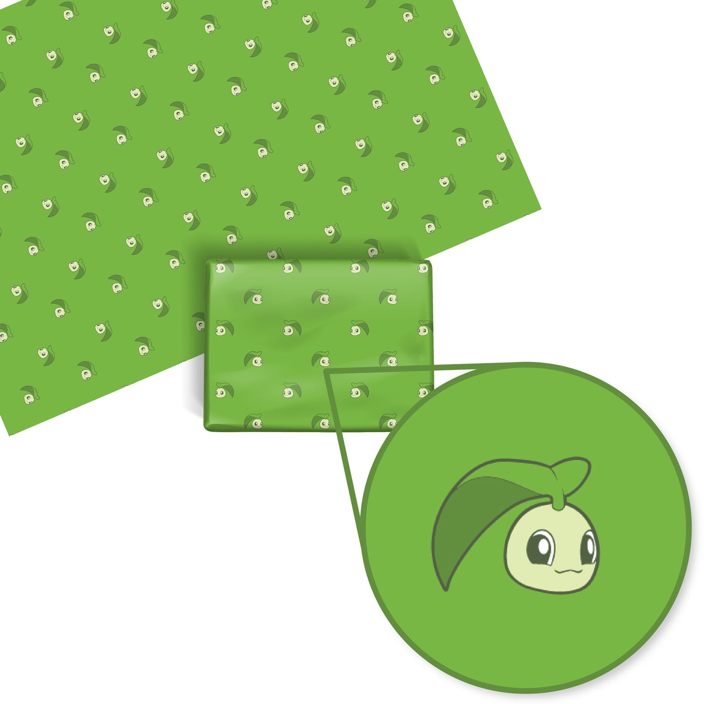Chikorita Wrapping Paper Sheets