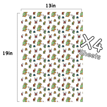 Bowser Wrapping Paper Sheets
