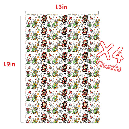 Mario Wrapping Paper Sheets