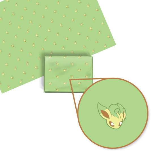 Leafeon Wrapping Paper Sheets