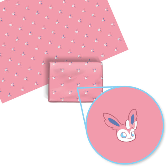 Sylveon Pink Wrapping Paper Sheets