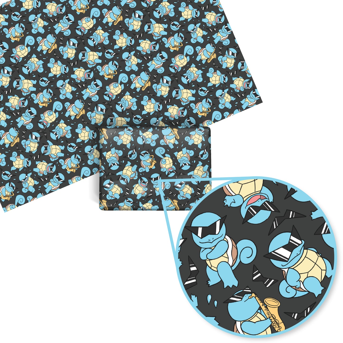 Squirtle Squad Wrapping Paper Sheets