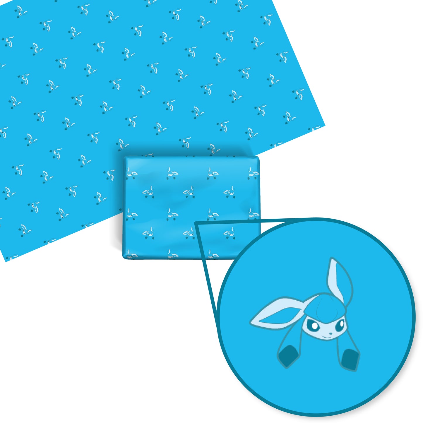 Glaceon Wrapping Paper Sheets