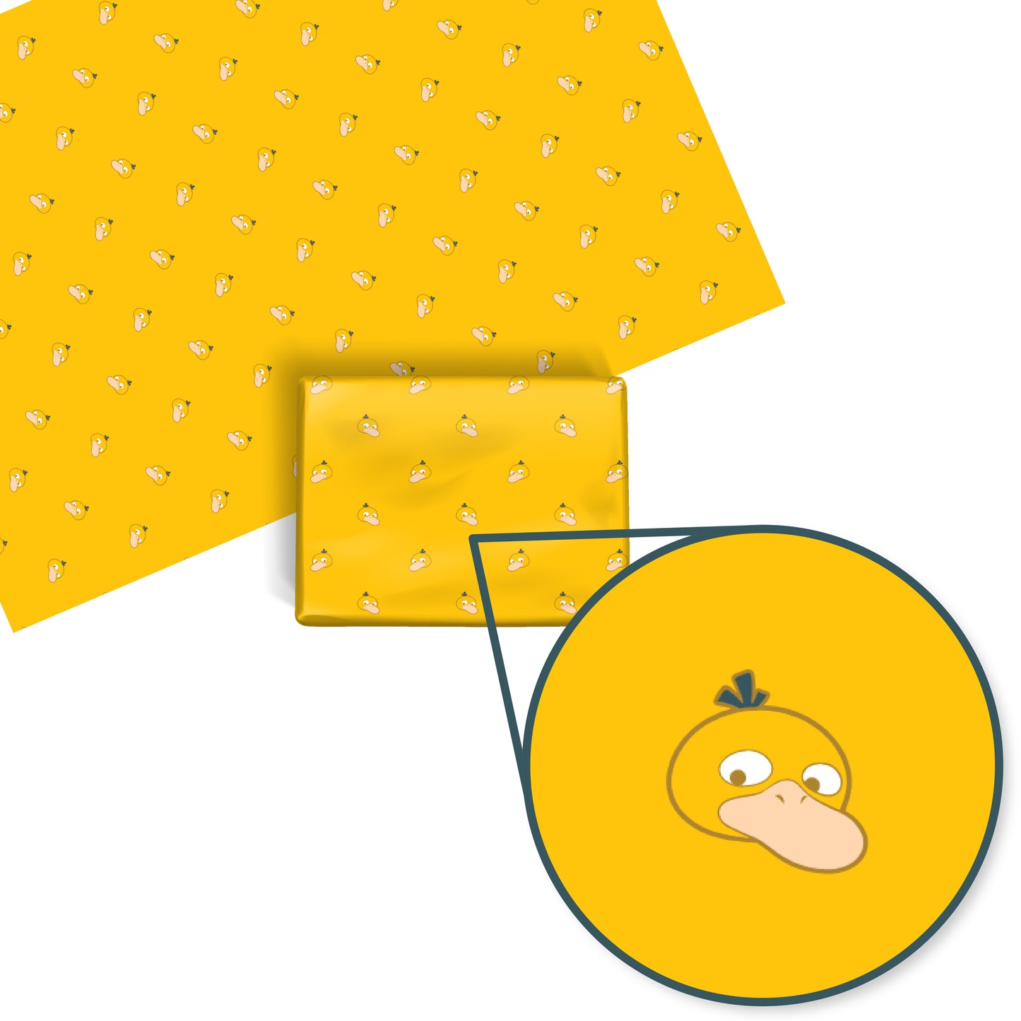 Psyduck Wrapping Paper Sheets
