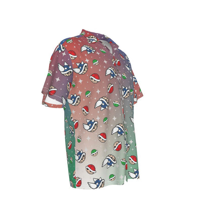 Mario Shells (Rainbow) Hawaiian Button Shirt