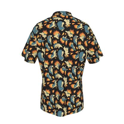 Typhlosion (Black) Button Shirt