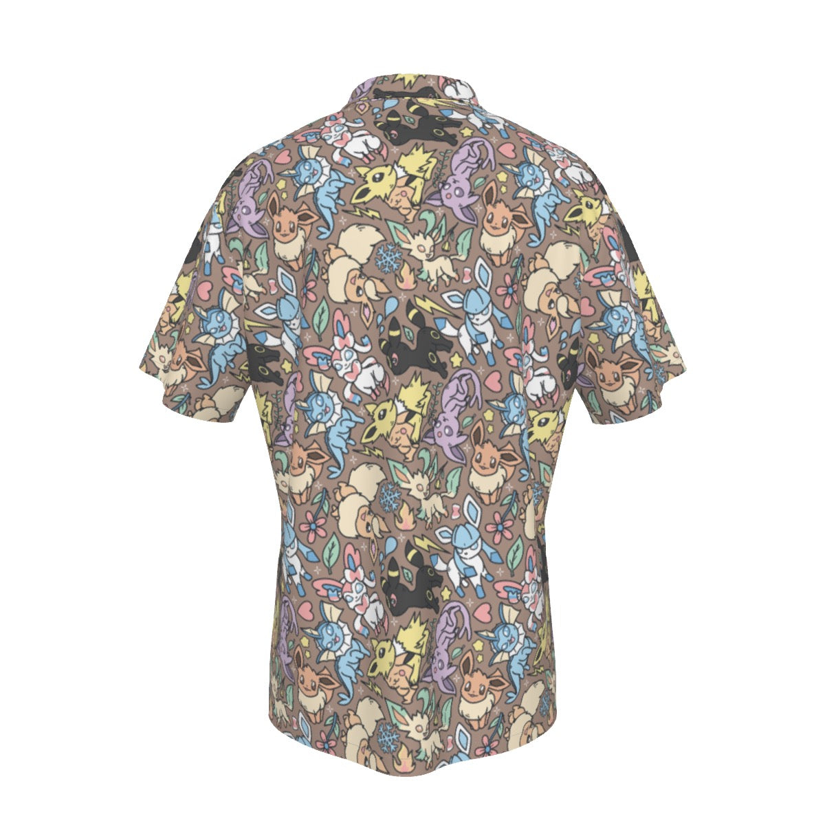 Eeveelutions (Brown) Button Shirt