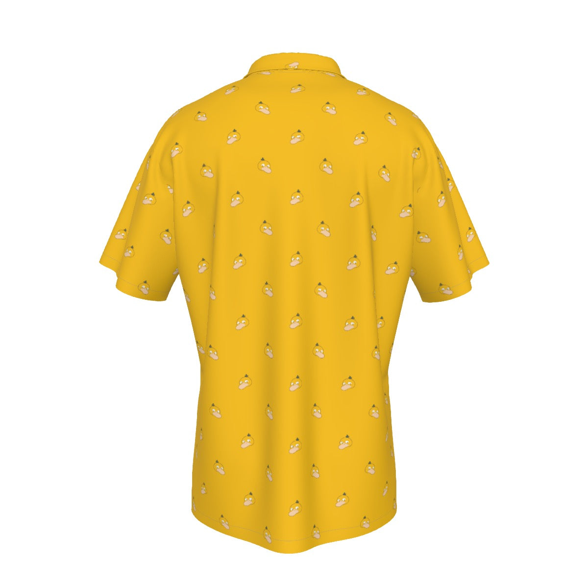 All-Over Print Men's Hawaiian Shirt With Button Closure