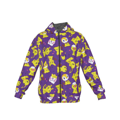 Mimikyu (Purple) Pattern Hoodie