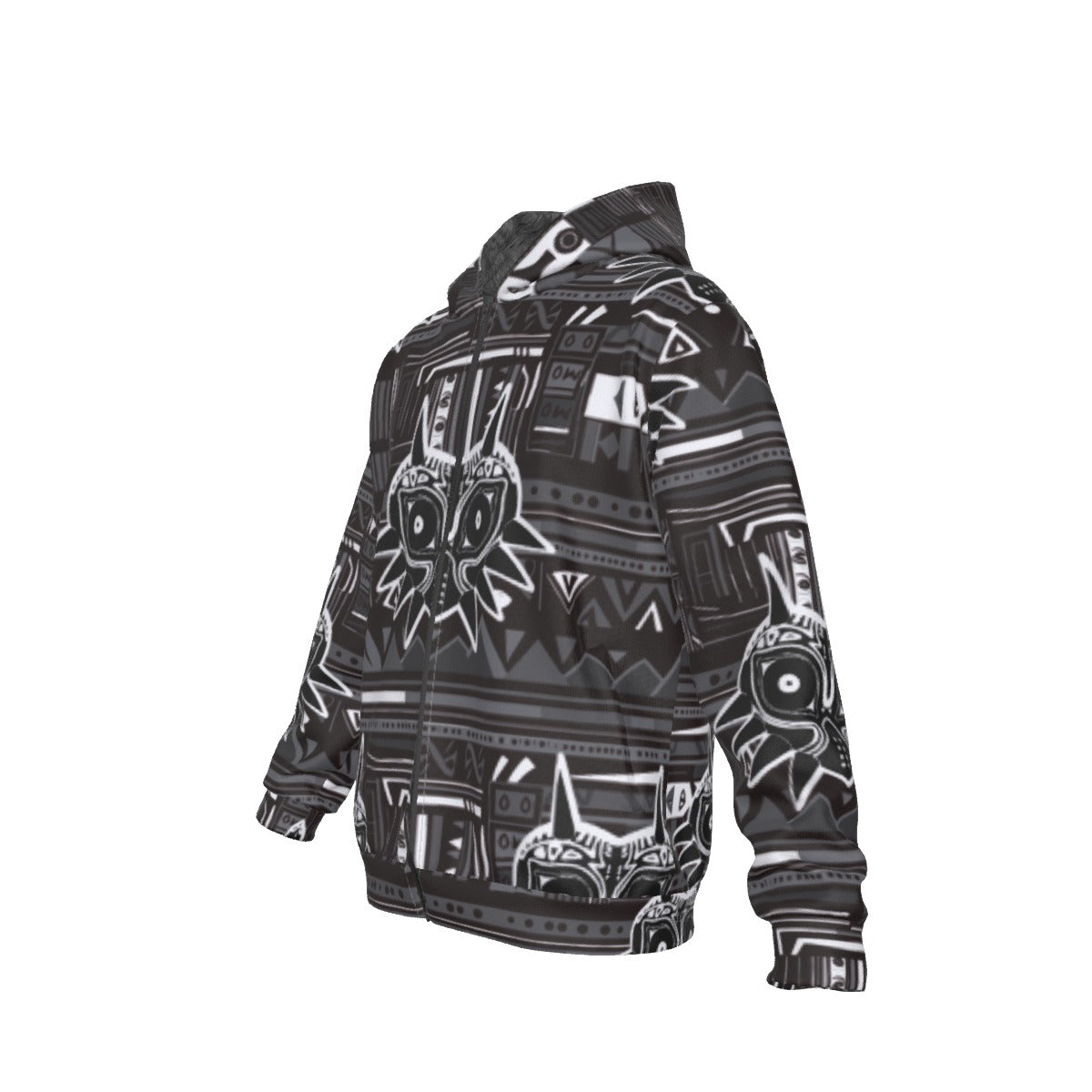 Zelda Majora’s Mask (Black) Pattern Hoodie