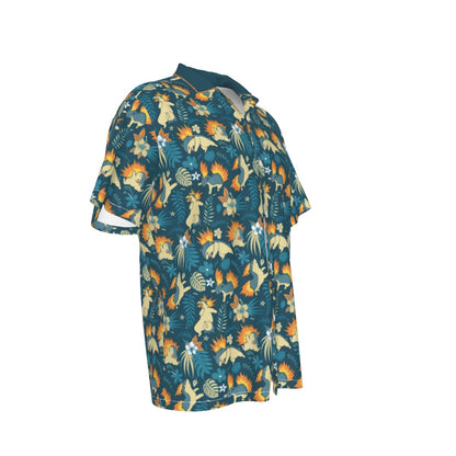 Typhlosion Hawiian Button Shirt