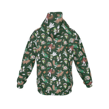 Rowlet Pattern Hoodie