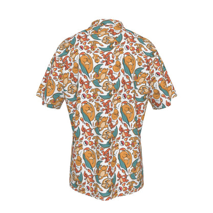 Charizard (White) Button Shirt