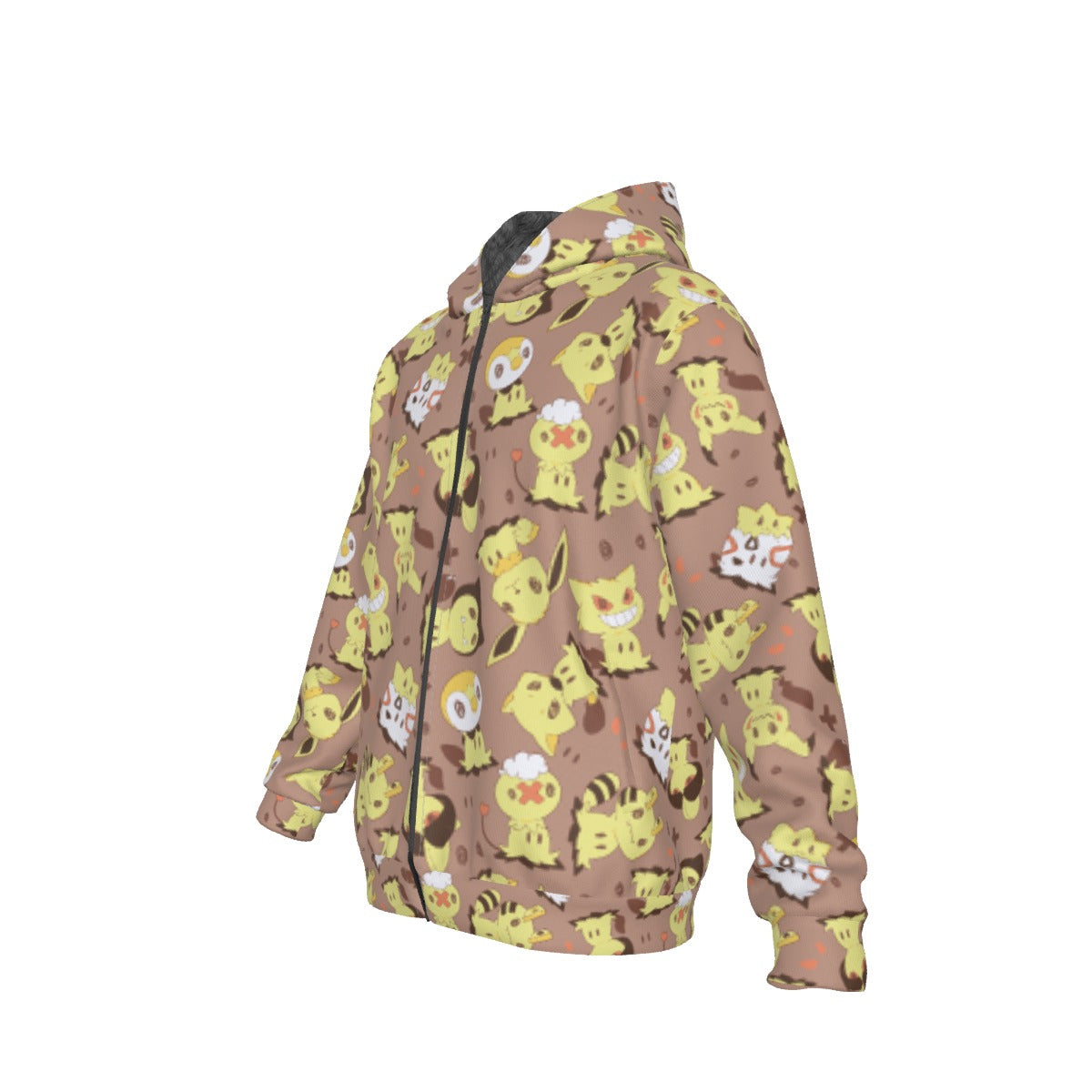 Mimikyu (Brown) Pattern Hoodie