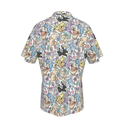 Eeeveelutions (White) Button Shirt