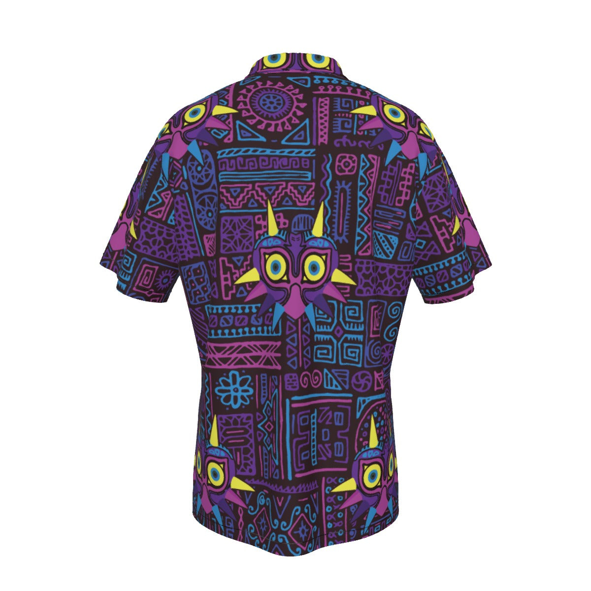 Zelda Majora’s Mask (Purple) Hawaiian Button Shirt