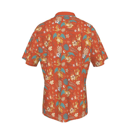 Charizard (Red) Hawiian Button Shirt