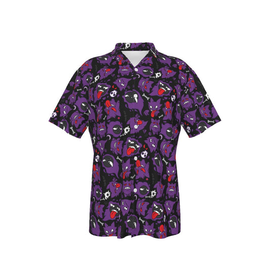 Gengar (Black) Button Shirt