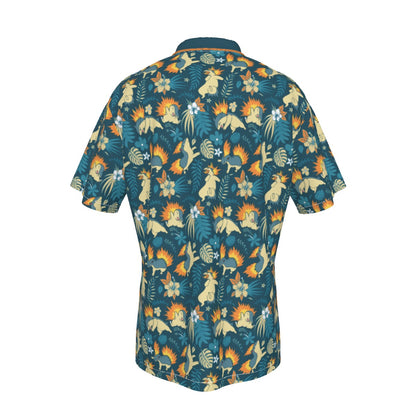 Typhlosion Hawiian Button Shirt