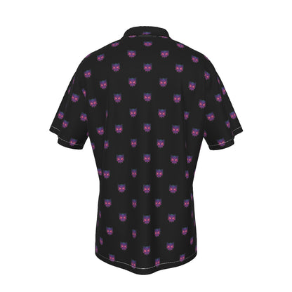 LED Gengar (Black) Button Shirt