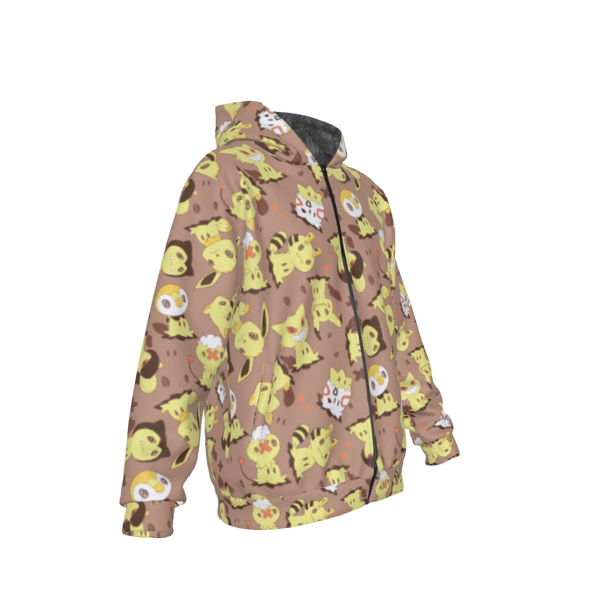 Mimikyu (Brown) Pattern Hoodie
