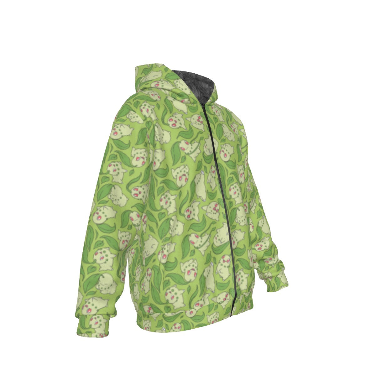 Chikorita (Green) Pattern Hoodie