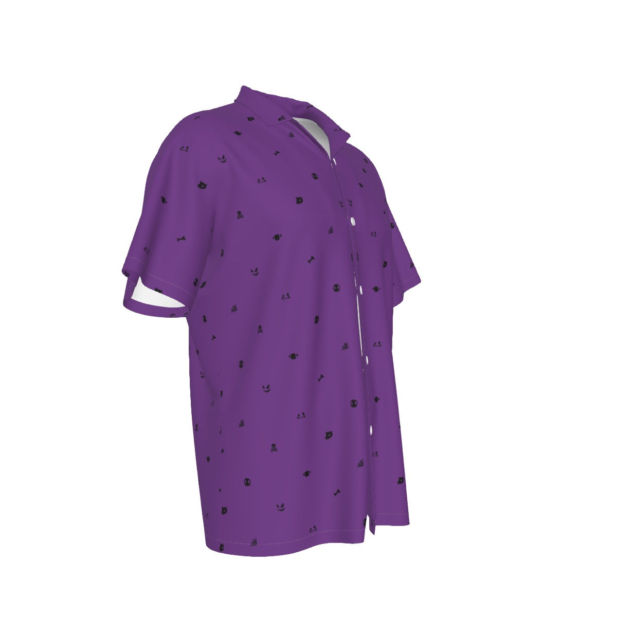 Ghost (Purple) Button Shirt