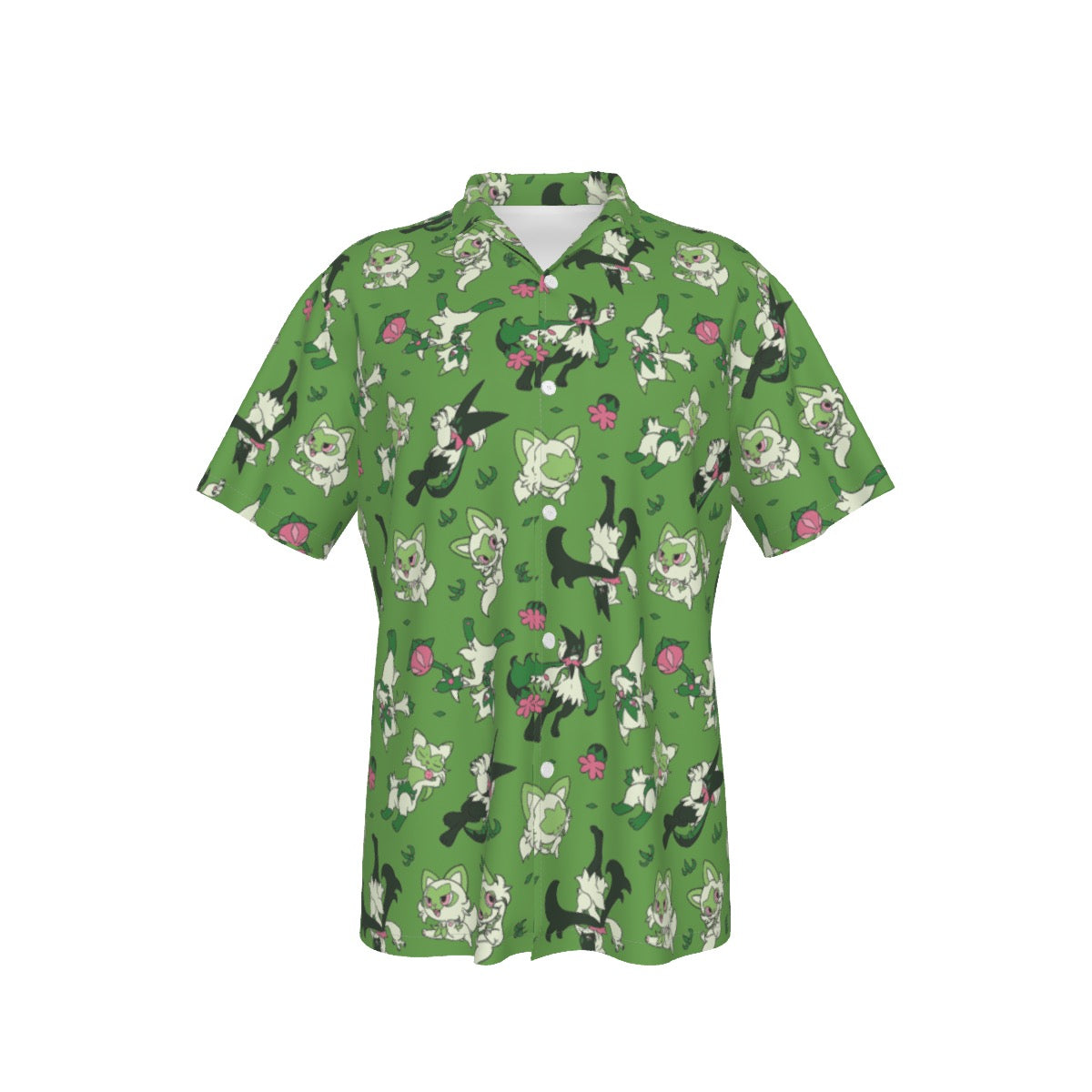 Sprigatito Button Shirt