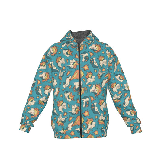 Cyndaquil Pattern Hoodie