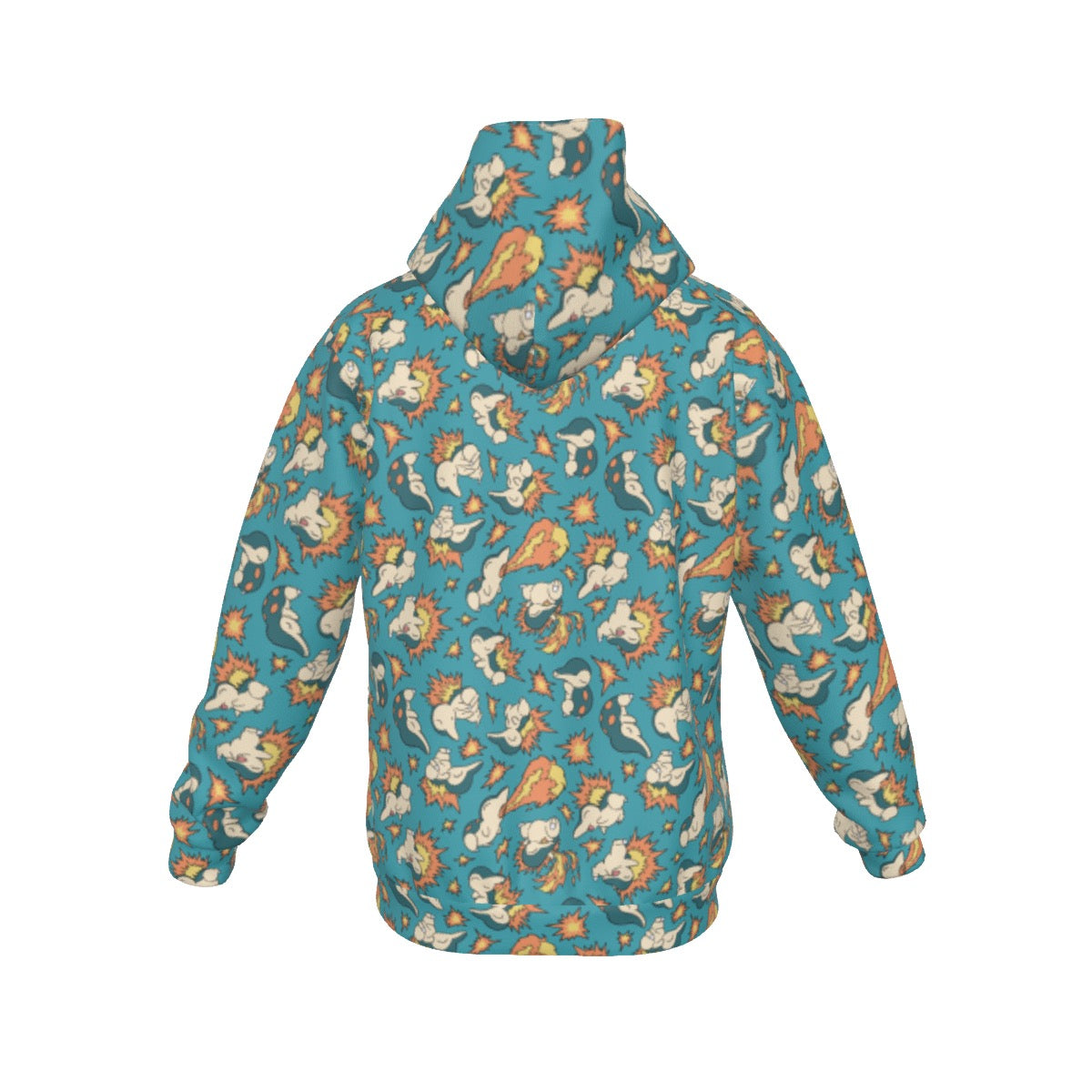 Cyndaquil Pattern Hoodie