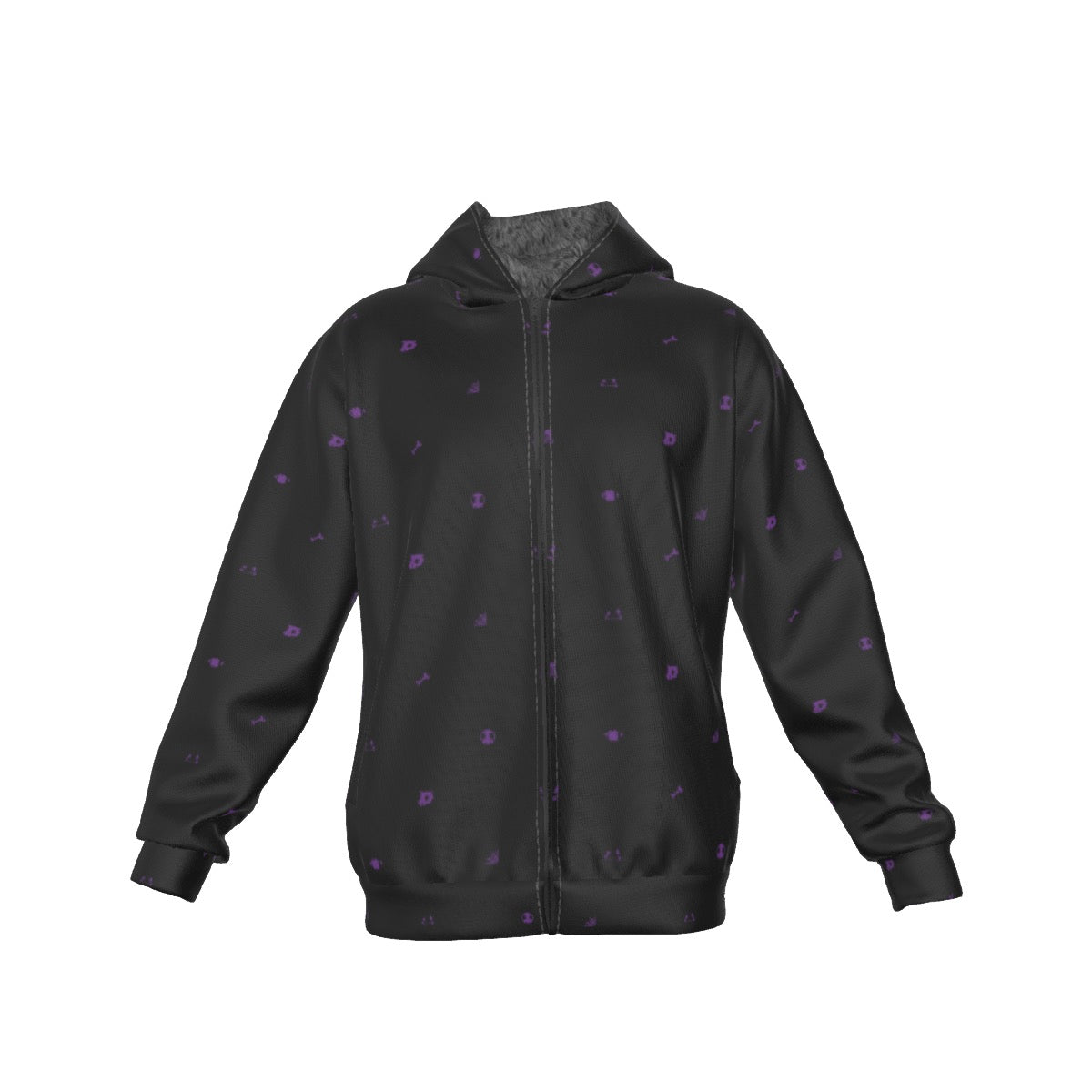Ghost (Black) Pattern Hoodie