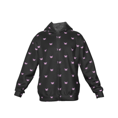 Espeon (Black) Pattern Hoodie