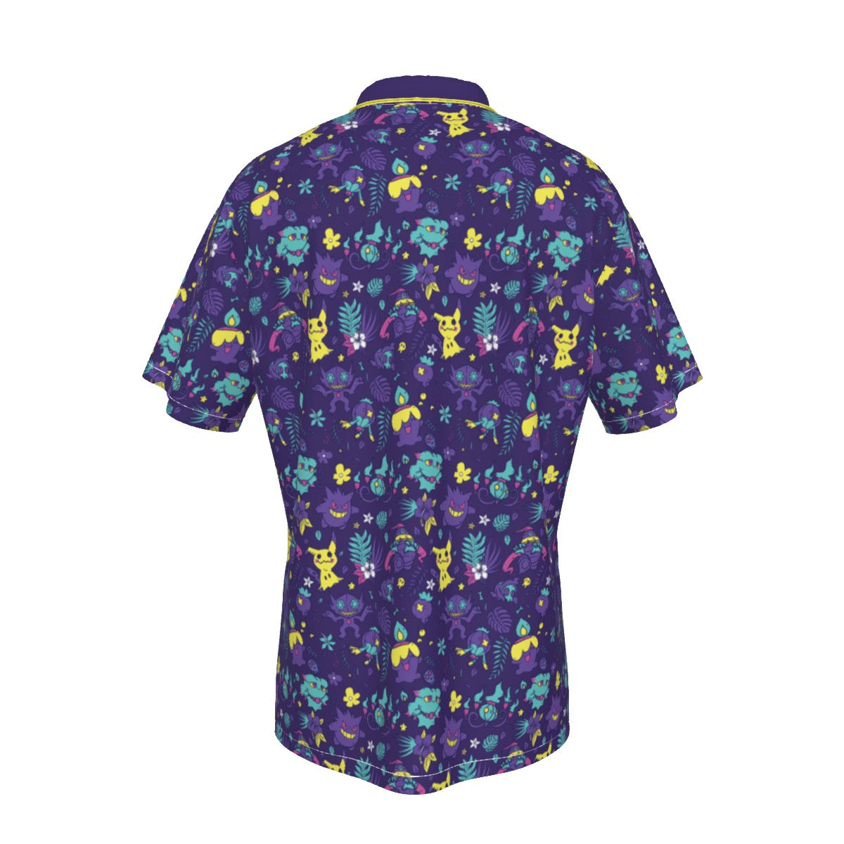 Ghost (Purple) Hawiian Button Shirt