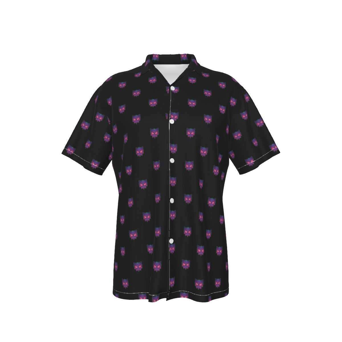 LED Gengar (Black) Button Shirt