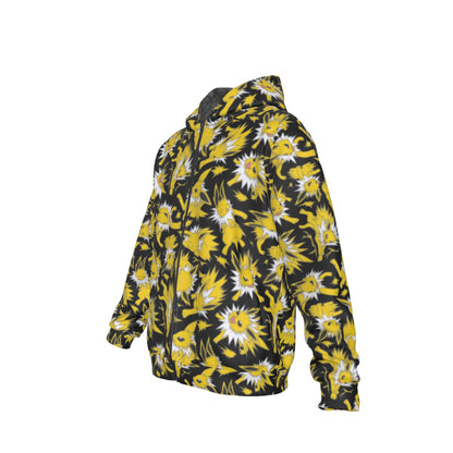Jolteon (Black) Pattern Hoodie