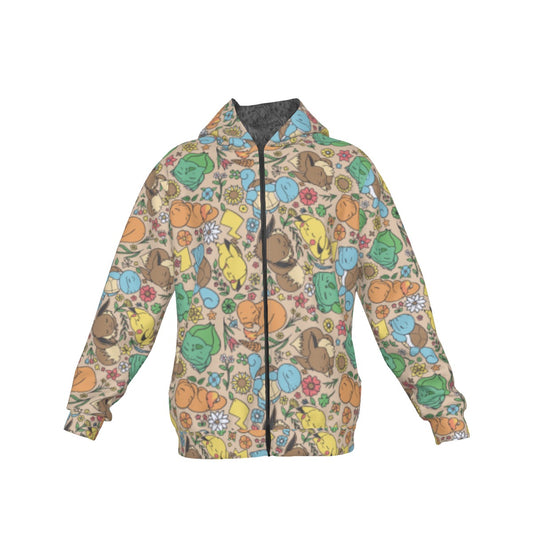 Sleeping Starters (Brown) Pattern Hoodie